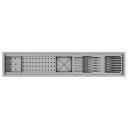 Calha Gourmet Escorredor Inox Tamanho 19x92 Cm Ecosul - 3