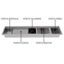 Ver imagem 6 de Calha Gourmet Escorredor Inox Tamanho 19x92 Cm Ecosul