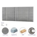 Ver imagem 3 de Cabeceira Queen Estofada com Led - Linho Cinza