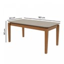 Ver imagem 3 de Conjunto Sala de Jantar Mesa Tampo em Vidro Aries 6 Cadeiras Apogeu Móveis Lopas