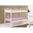 Ver imagem 1 de Beliche Bi Cama Tubolar em Aço, 2 Cama Solteiro Colchão 78:branco