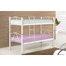 Beliche Bi Cama Tubolar em Aço, 2 Cama Solteiro Colchão 78:branco - 1