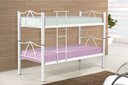 Ver imagem 1 de Beliche Bi Cama Tubolar em Aço, 2 Cama Solteiro Colchão 78:branco