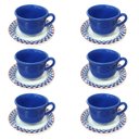 Ver imagem 1 de Xícara de Chá com Pires Donna Jardim de Cerejas 200ml 6 Unidades - Biona 149894