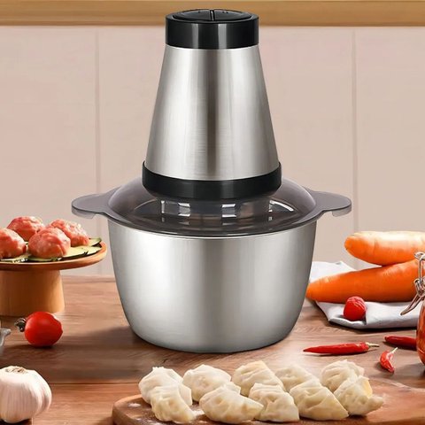 Processador Triturador Alimentos Eletrico Moedor Carne Verduras Legumes Vegetais Tempero Cozinha Coc