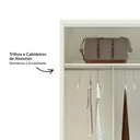 Ver imagem 5 de Guarda Roupa 2 Portas de Correr 2 Gavetas 179cm 100% MDF Branco/Off White Brilho