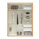 Ver imagem 2 de Guarda Roupa 2 Portas de Correr 2 Gavetas 179cm 100% MDF Branco/Off White Brilho