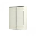 Ver imagem 3 de Guarda Roupa 2 Portas de Correr 2 Gavetas 179cm 100% MDF Branco/Off White Brilho