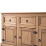 Balcão Buffet de Madeira Maciça com 3 Portas e 3 Gavetas Marrom Antique - 6