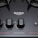 Ver mais imagens de Fogão Dako Magister 5 Bocas Mesa de Vidro Bivolt Preto 300000728