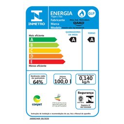 Fogão Dako Magister 5 Bocas Mesa de Vidro Bivolt Preto 300000728 - 9