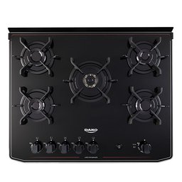 Fogão Dako Magister 5 Bocas Mesa de Vidro Bivolt Preto 300000728 - 4