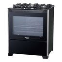 Ver imagem 1 de Fogão Dako Magister 5 Bocas Mesa de Vidro Bivolt Preto 300000728