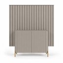 Ver imagem 2 de Kit Smart com Buffet Bend Frisado Principal Incolar Grigio Metal Dourado
