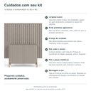 Ver imagem 4 de Kit Smart com Buffet Bend Frisado Principal Incolar Grigio Metal Dourado