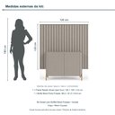 Ver imagem 3 de Kit Smart com Buffet Bend Frisado Principal Incolar Grigio Metal Dourado