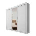 Ver imagem 1 de Guarda-roupa Herval Ph1681 Cor Branco De Mdp Com 3 Portas Corrediças