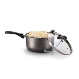 Pipoqueira Antiaderente 3,6l Grafite com Tampa Transparente Tvt Mta - 3