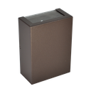 Ver imagem 4 de Luminária Arandela Alumínio G9 Interno/externo com Efeito Luminoso Parede/muro - 6207 - Marrom Textu