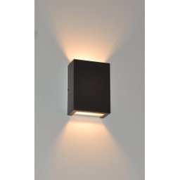 Luminária Arandela Alumínio G9 Interno/Externo Com Efeito Luminoso Parede/Muro - 6207 - Marrom Textu - 2