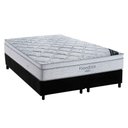 Ver imagem 1 de Cama Box Queen: Colchão Molas Superpocket Ensacadas Ortobom Freedom Visco + Base Crc Suede Black (