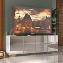 Ver imagem 2 de Rack Tv até 50 Polegadas com Espelhos Mp1083 Branco Natural