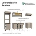 Ver imagem 4 de Armário de Cozinha Completa 260 Cm Nice Madesa 01 Crema