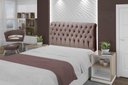 Ver imagem 3 de Cabeceira Imperatriz 1000 Plus Casal 1400mm Veludo Rose - Simbal