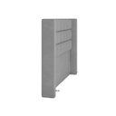 Ver imagem 2 de Kit Cabeceira Cama Box Casal 140 cm Paris com Puff Recamier Itália P05 Linho Cinza Escuro
