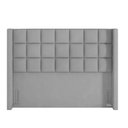 Ver imagem 6 de Kit Cabeceira Cama Box Casal 140 cm Paris com Puff Recamier Itália P05 Linho Cinza Escuro