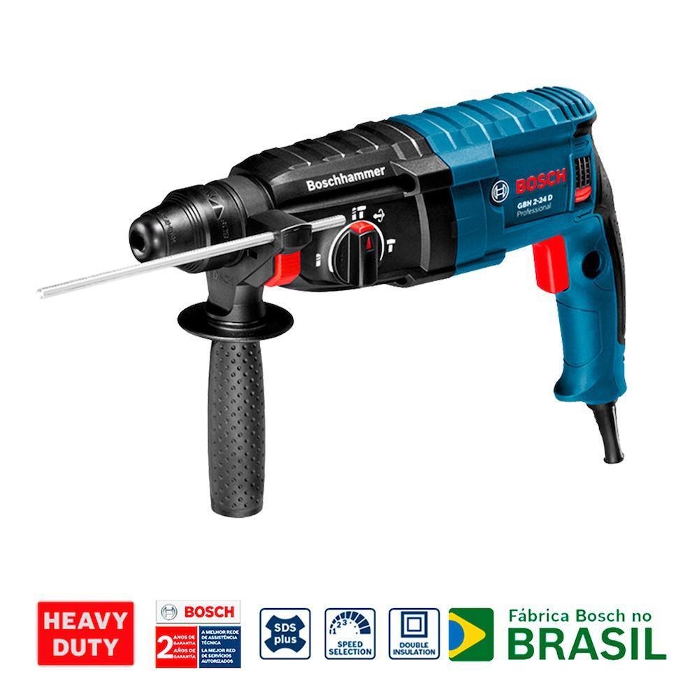 Martelete Rompedor Bosch Gbh 2-24 D 820w 127v em Maleta - 3