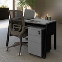 Ver imagem 7 de Escrivaninha Escritório Tampo Chanfrado 120cm x 60cm com Gaveteiro Móvel 3 Gavetas F5 Office