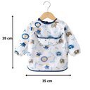 Ver imagem 2 de Babador Manga Longa Bebê Proteção Dupla Impermeável Safari