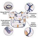 Ver imagem 6 de Babador Manga Longa Bebê Proteção Dupla Impermeável Safari