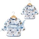 Ver imagem 5 de Babador Manga Longa Bebê Proteção Dupla Impermeável Safari