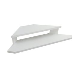Rack Suspenso Aparador Bancada Estante de Canto para Computador Monitor Branco - 6