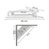 Rack Suspenso Aparador Bancada Estante de Canto para Computador Monitor Branco - 5