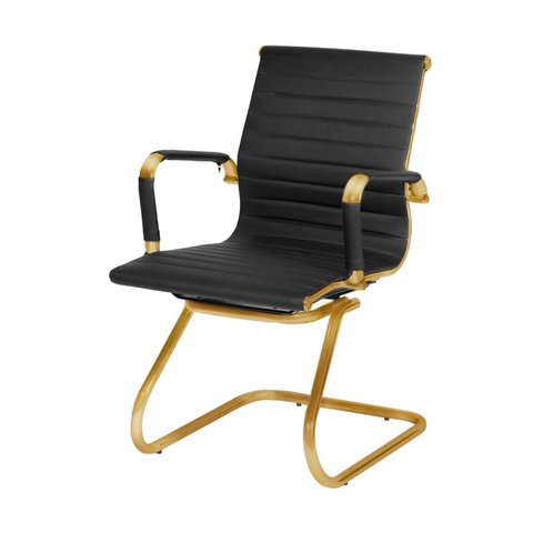 Cadeira de Escritório Eames Preta - Fixa | Matte