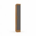 Ver imagem 1 de Módulo de Guarda Roupa com 1 Porta 100% MDF Smart Cinza/Cinamomo/Chumbo