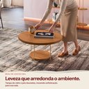 Ver imagem 3 de Mesa de Centro Redonda MDF Pés Metálicos Mia Cinamomo H01 - D’Rossi