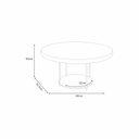 Ver imagem 4 de Mesa de Centro Redonda MDF Pés Metálicos Mia Cinamomo H01 - D’Rossi