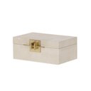 Ver imagem 3 de Caixa Decorativa Bege e Dourado 25,5x18,5x10,5cm