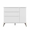 Cômoda com 1 Porta e 3 Gavetas 100% MDF Melinda Branco - 3