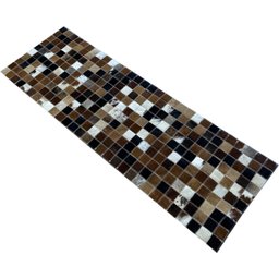 Tapete Couro Passadeira Marrom Exótico Misto 0,50x1,50 Pç 5 - 2
