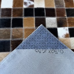 Tapete Couro Passadeira Marrom Exótico Misto 0,50x1,50 Pç 5 - 3