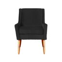 Ver imagem 3 de Poltrona Ariane Luxo Suede Preto