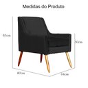 Ver imagem 6 de Poltrona Ariane Luxo Suede Preto