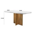 Ver imagem 3 de Conjunto Sala de Jantar Mesa Tampo MDF Irlanda 4 Cad Dublin Marrom/Animale Chocolate/Offwhite/Imbuia