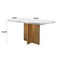 Ver imagem 3 de Conjunto Sala de Jantar Mesa Tampo Mdf Irlanda 4 Cadeiras Dublin