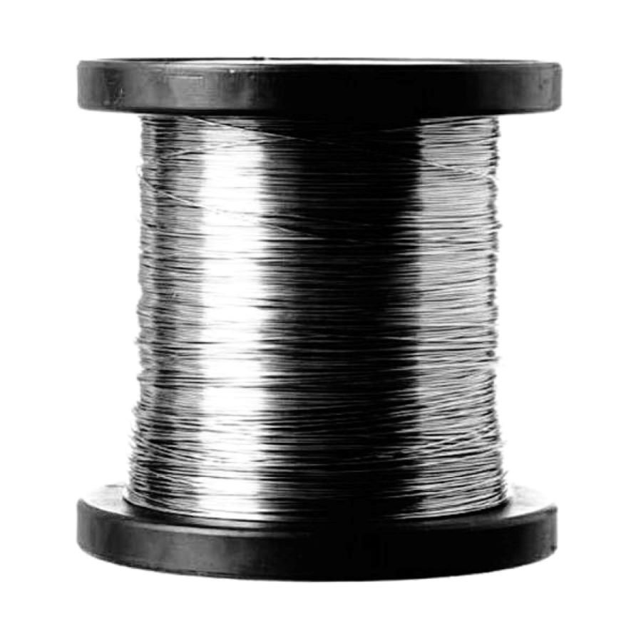 1 kg de Linha de aço inox polido brilhante duro 1,00 mm 160 Mt - 2